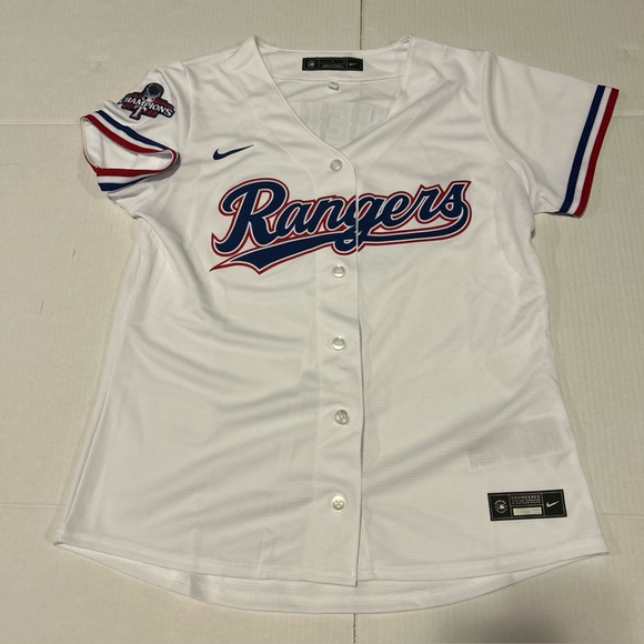 Nike Women’s Size L MLB Texas Rangers Jersey Heim #28 NWOT - Picture 1 of 8